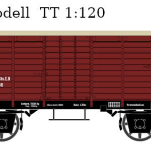 ISEG Güterwagen lfd. Nr. 316 rot-braun Nr. 16856